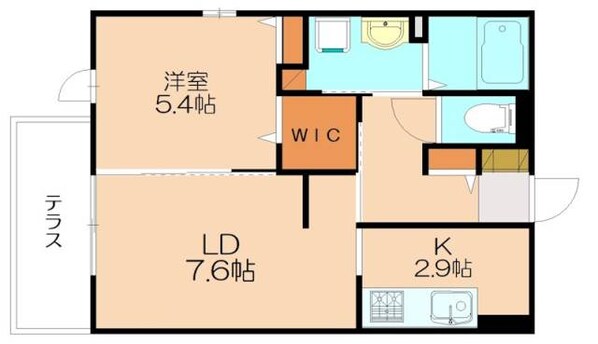 福岡空港駅 バス15分  堤ヶ浦下車：停歩5分 2階の物件間取画像